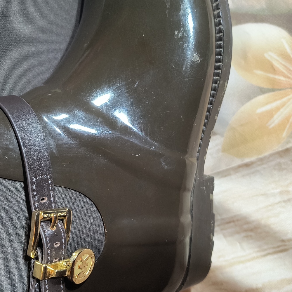 Michael Kors Signature Brown Rain Boots - Picture 10 of 10